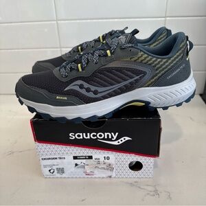 Saucony Excursion Tr15 women’s Trail Running Shoes - Black and Gray Athletic